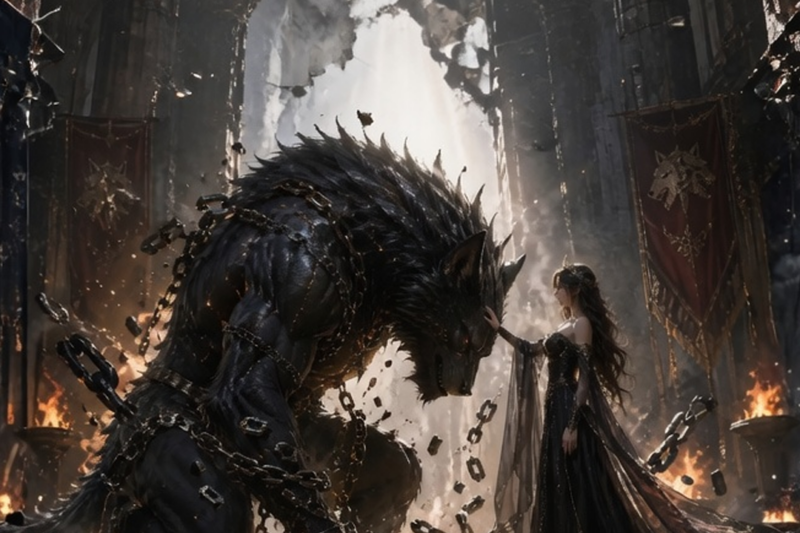 THEY FORCED THE OMEGA GIRL TO MARRY A BEAST… THEN IT BOWED BEFORE HER