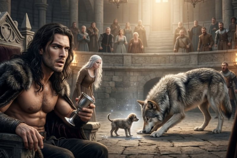 The Alpha King Mocked the Omega’s Stray Puppy… Until Every Royal Wolf Bowed to It