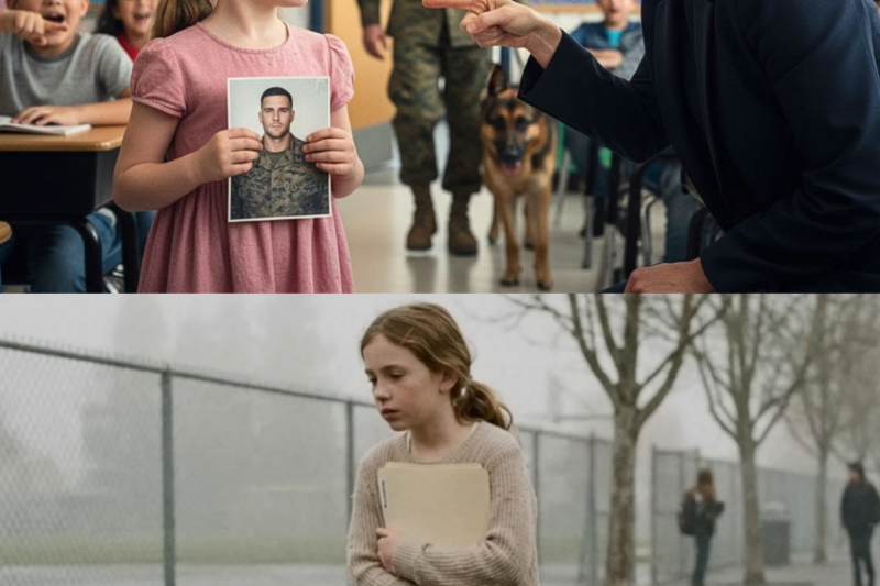 Teacher Mocks Girl: “Your Dad Is Just a Marine” — Freezes When He Walks In With His K9…