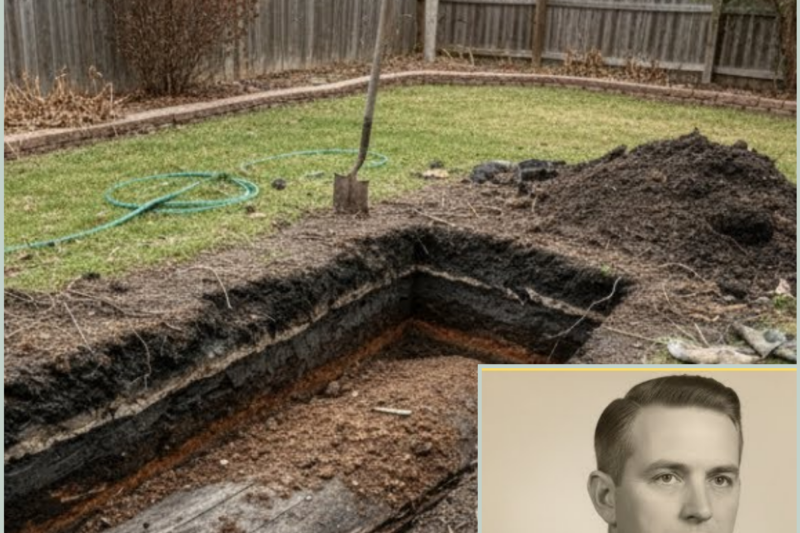 SIMPLE EXCAVATION FOR BACKYARD POOL — UNTIL SHOVEL HIT COFFIN OF PREVIOUS OWNER LOST IN 1961