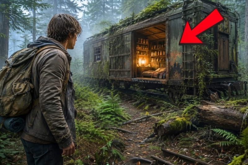 Homeless at 18, He Found a Forgotten Train Car in the Forest — What He Found Inside Saved His Life