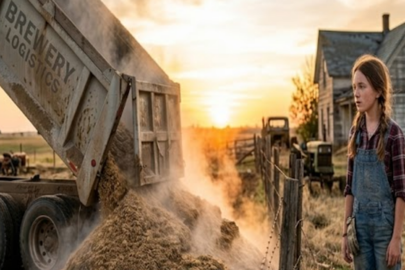 Mocked By Everyone For Feeding Her Farm With Brewery Waste, A Thirteen-Year-Old Girl Built Something That Left The Company Manager Speechless