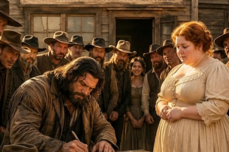 “I CAN HEAR YOU.” THEY MOCKED THE LAST MAIL-ORDER BRIDE LEFT IN THE MUD… UNTIL THE MOUNTAIN MAN ARRIVED