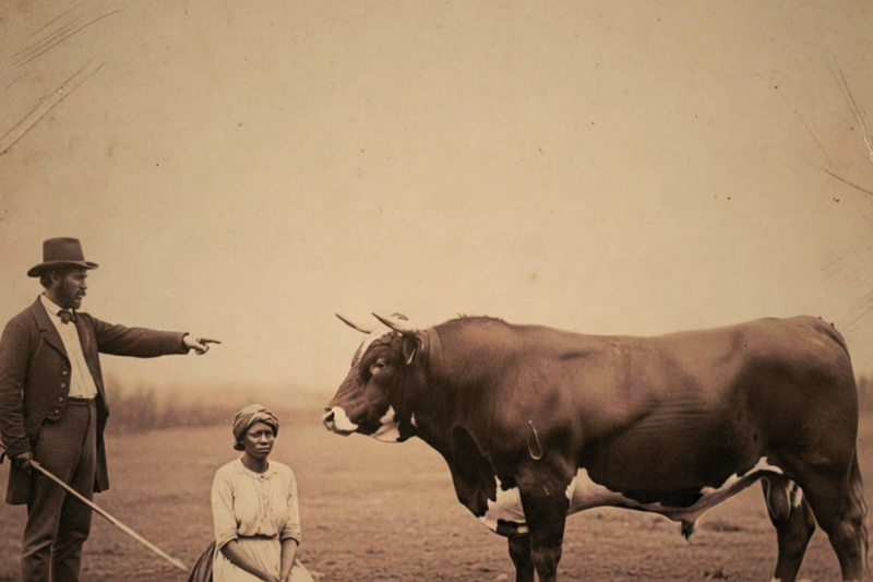 Plantation Owner Made His Slave ‘Breed’ with His Prize Bull Blamed Her When Nothing Happened