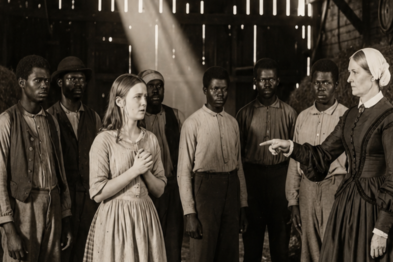 THE PLANTATION MISTRESS WHO GAVE HER DAUGHTER TO SIX SLAVES — TO BE BROKEN IN THE BARN
