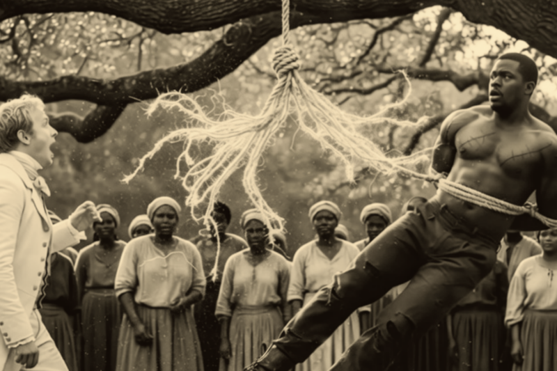 8-FOOT SLAVE DEFIED THE NOOSE — THE ANCIENT OAK TREE CRASHED DOWN AND UNLEASHED A MONSTER