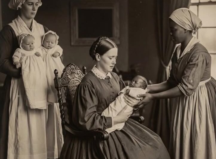 SHE GAVE BIRTH TO TRIPLETS — BUT ONE BABY WAS ERASED BEFORE SUNRISE 😱🕯️