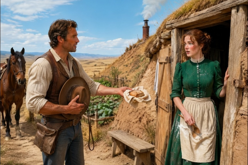 WHO MADE THIS BREAD? THE RANCHER ASKED THE WHOLE TOWN UNTIL HE FOUND HER LIVING ALONE IN A DUGOUT