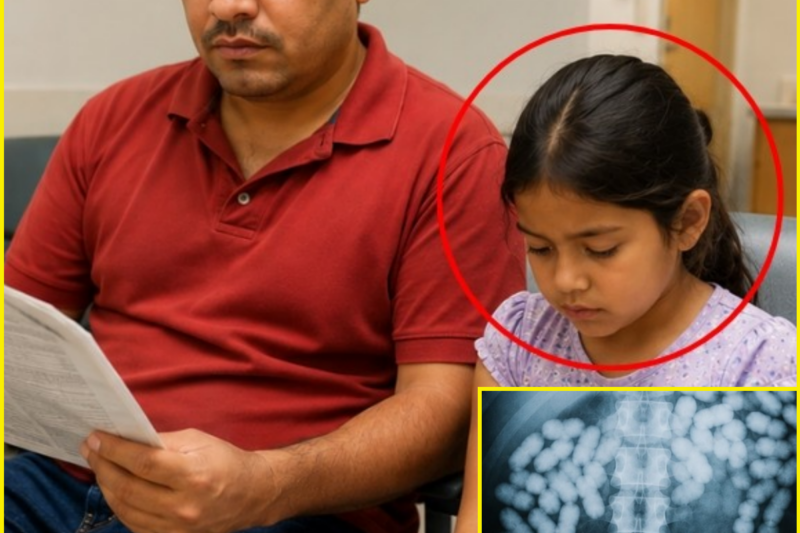 Girl Acts Nervous Around Her Dad in the Waiting Room, Doctor Sees Her X-Ray and Calls 911 A-S-A-P.