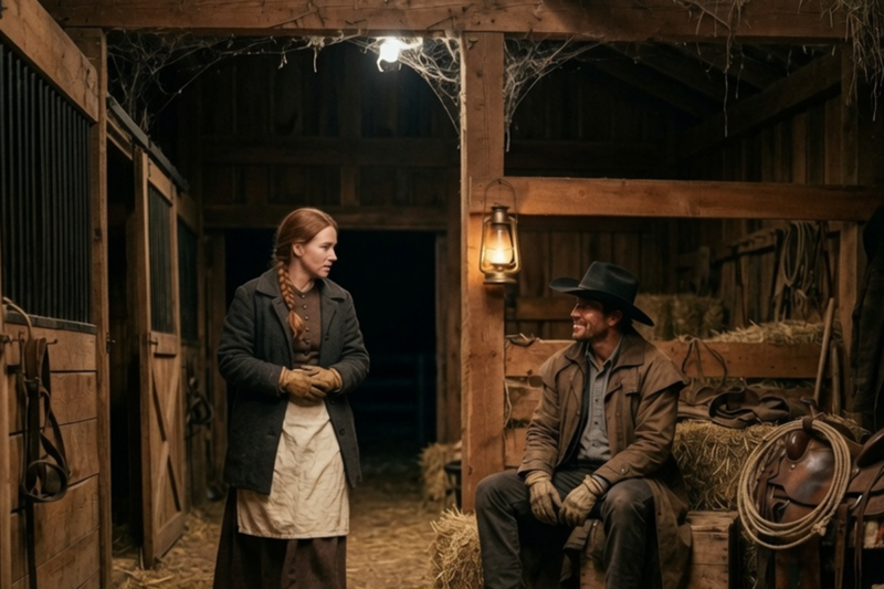 “I’ll Stay in the Barn,” the Cowboy Promised the Widow — Then He Became Her Only Hope