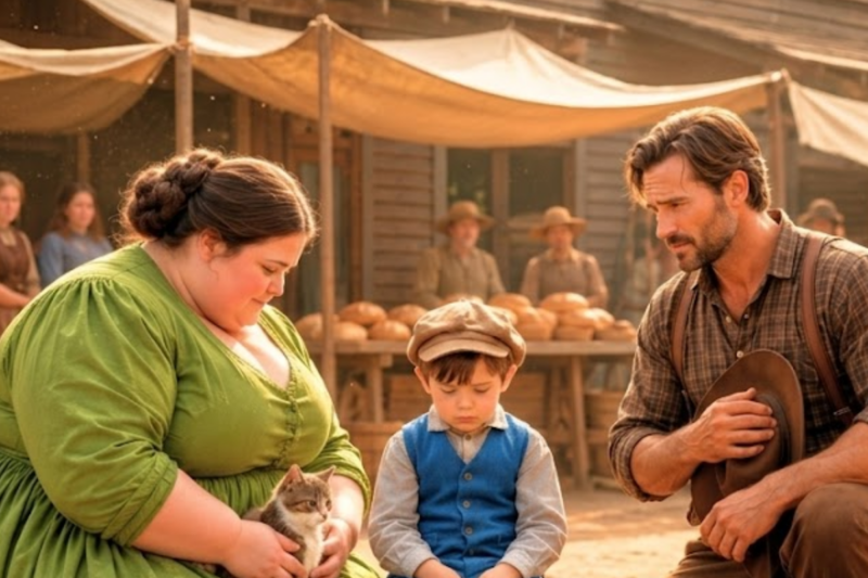 “THEY LAUGHED WHEN THEY SAW THE WOMAN THE RANCHER HIRED—BUT EVERYTHING CHANGED THE MOMENT HIS SILENT SON WALKED TOWARD HER…”