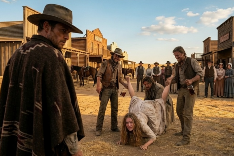 “NO ONE TOUCHES HER AGAIN” – THE NAMELESS GUNSLINGER’S COLD PROMISE TO DEADWOOD’S GANG