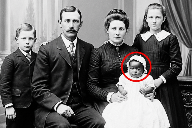 THE 1898 PHOTO THAT EXPOSED A WHITE FAMILY’S DARKEST SIN — RAISING A BLACK SON