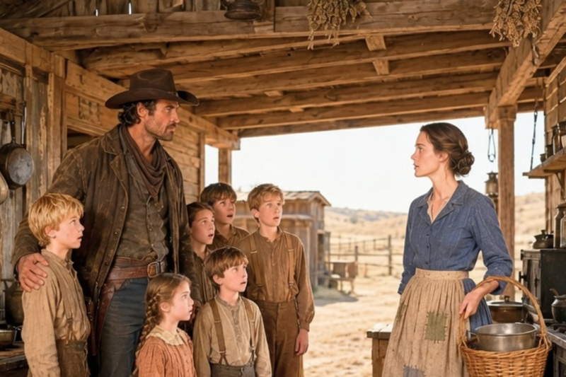 THE RANCHER SOUGHT A WIFE FOR HIS 7 CHILDREN — WHAT SHE BROUGHT CHANGED EVERYTHING OVERNIGHT