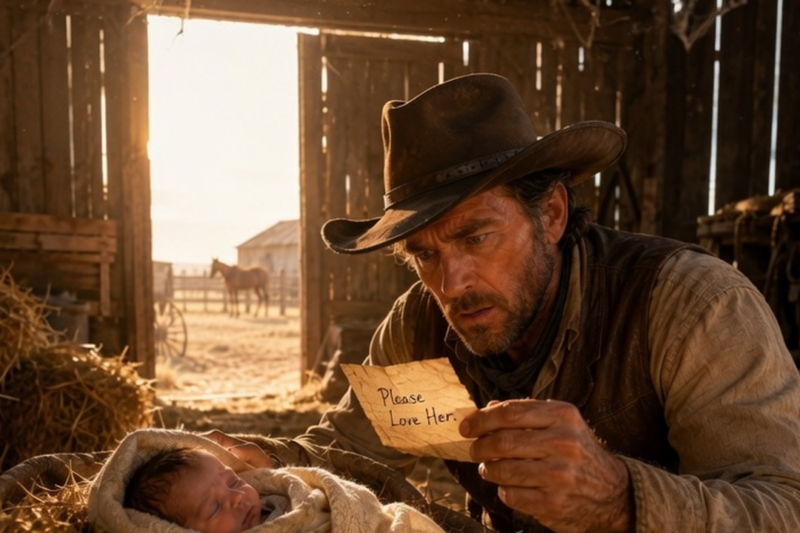 On a Summer Morning, a Rancher Found a Baby Abandoned in His Barn — The Note Said, “Please Love Her”