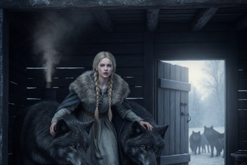 POOR OMEGA BROUGHT TWO FREEZING BLACK WOLVES INSIDE — THE NEXT MORNING, THE PACK SURROUNDED HER HOUSE