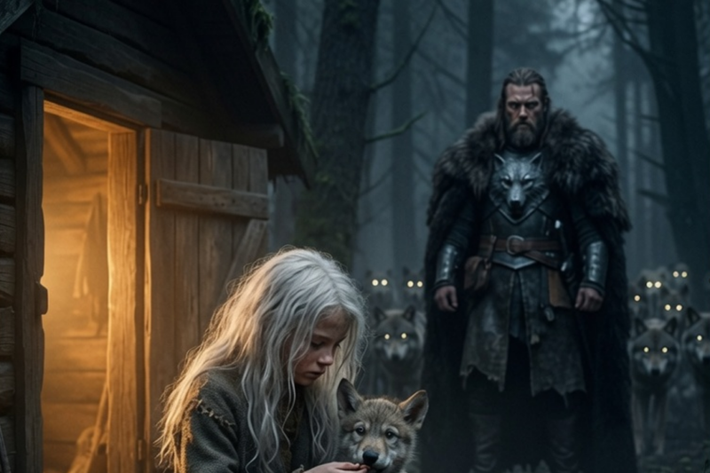 Poor Omega feeds an injured puppy — the next evening the Alpha came with the pack