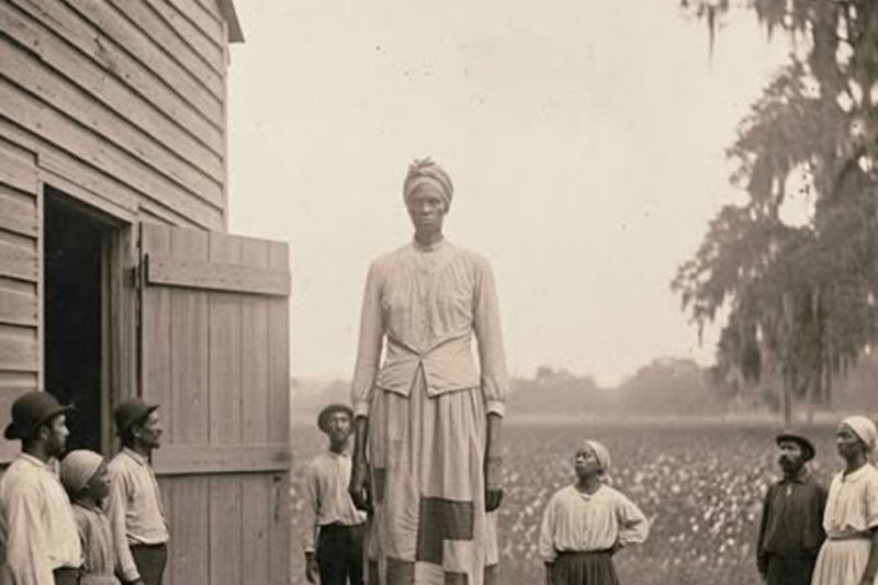 THE 7’4 SLAVE WOMAN WHO SNAPPED 6 MASTERS’ NECKS WITH HER BARE HANDS