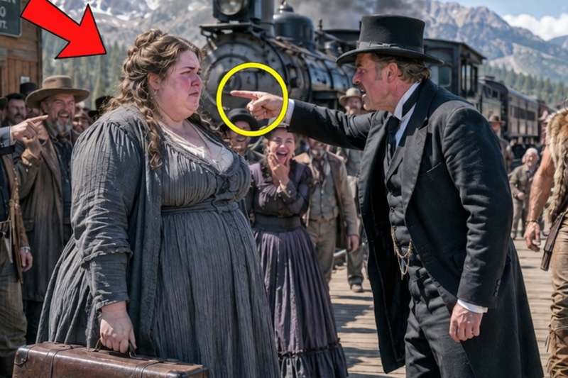 Mail-Order Bride Rejected for Her Size — Until a Mountain Man Saw Her as His Perfect Match…