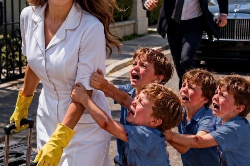 **HE CALLED HER A THIEF AND THREW HER OUT… SECONDS LATER, HIS CHILDREN RAN TO HER COVERED IN BLOOD.**