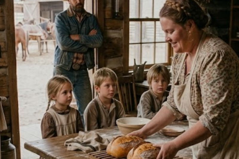“DON’T OPEN THAT DOOR…” — THE STARVING COWBOY’S DAUGHTER IGNORED HIS WARNING, AND A HEAVYSET WIDOW CHANGED EVERYTHING