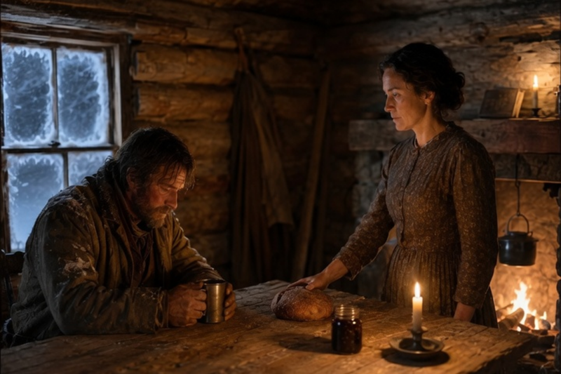 Keep Your Bread The Widow Said — the Drifter She Fed in the Blizzard Owned Half the Territory