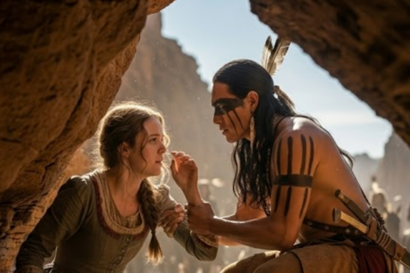SHE WATCHED HER FATHER DIE… BUT THE APACHE WARRIOR WHO FOUND HER CHANGED EVERYTHING
