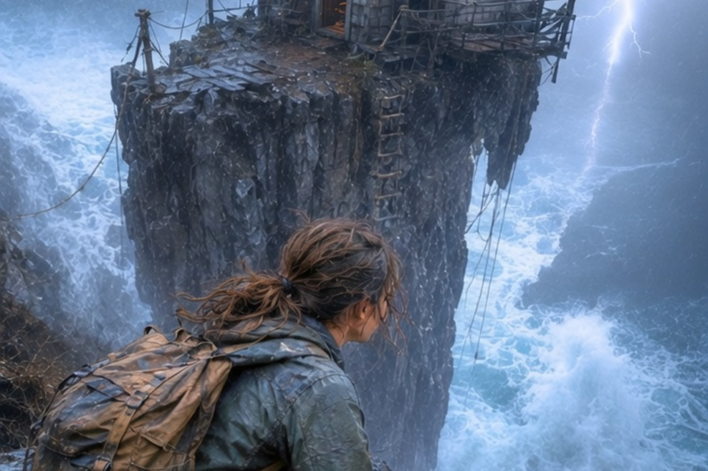 THE SHACK ON THE ROCK THAT SAVED HER LIFE