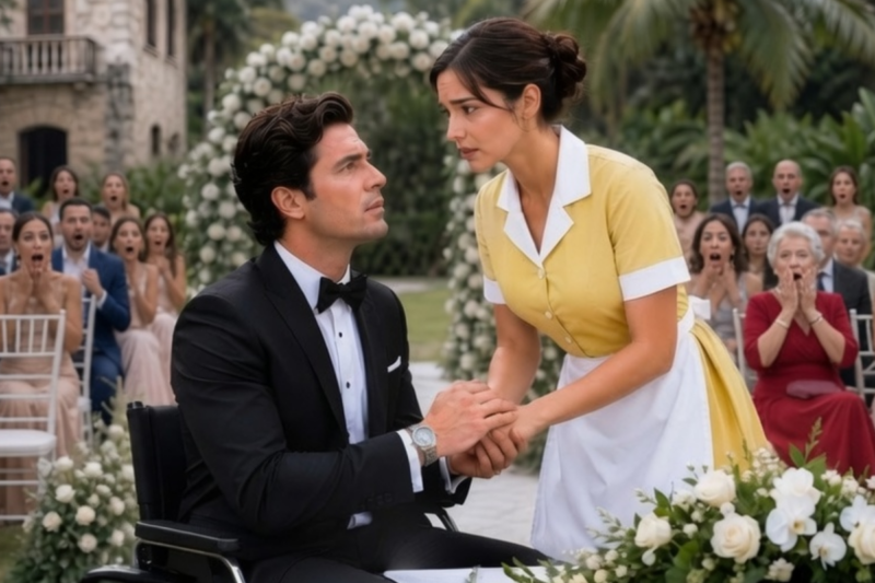 A POOR COLLEGE STUDENT TOOK HER FRIEND’S SHIFT AT A WEDDING—AND ACCIDENTALLY BECAME THE BRIDE