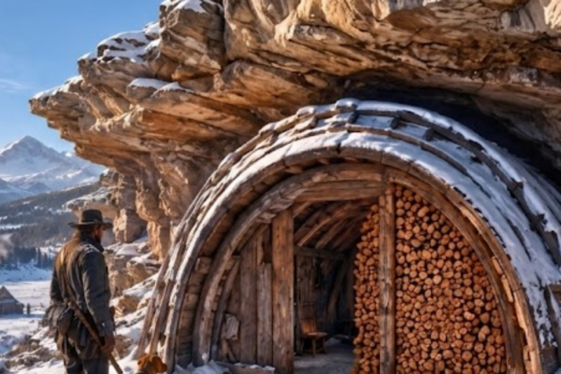 Everyone Laughed When The Homeless Carpenter Built A Wooden Tunnel Instead Of A Cabin—After Six Days Of Relentless Blizzard, Even His Harshest Critics Couldn’t Explain The Miracle