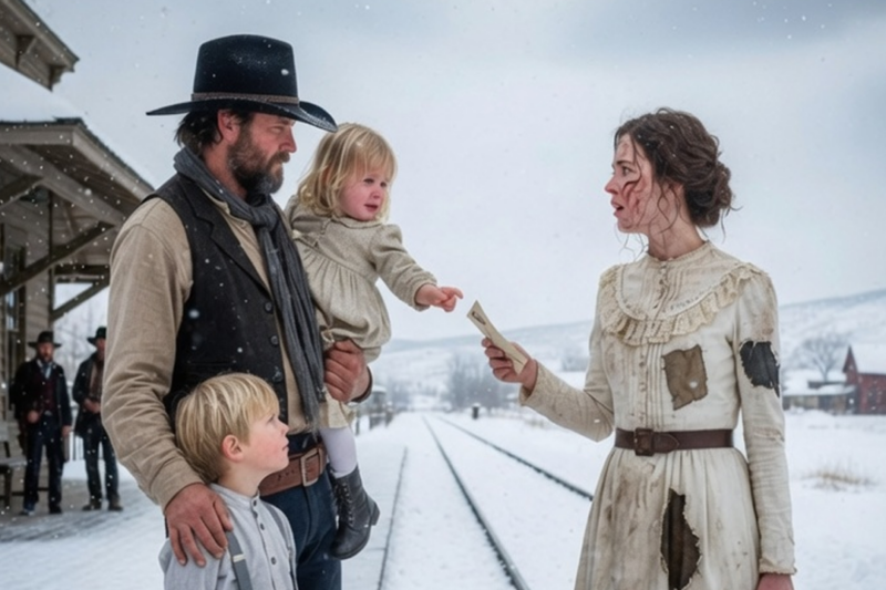 “You Can Send Me Back,” She Cried — Until The Cowboy Whispered, “My Daughter Chose You.”