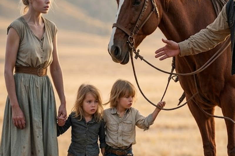 THE COWBOY WHO SAVED THE WIDOW’S FAMILY