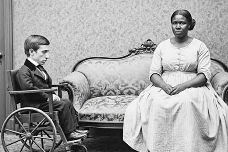 He was deemed unfit to bear children – his father handed him over to the strongest female slave in 1859.