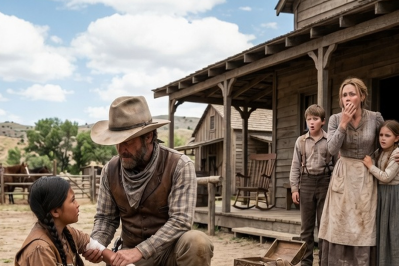 A RANCHER CARRIED AN INJURED APACHE GIRL FOR MILES — WHAT SHE LEFT BEHIND SHOCKED HIS FAMILY