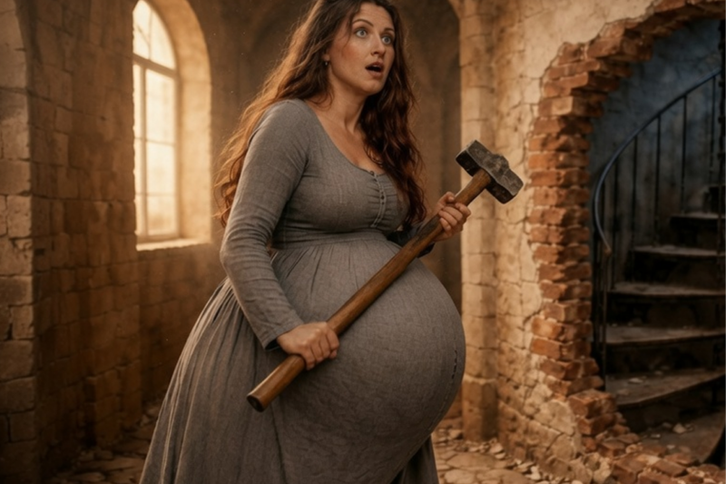 ABANDONED WHILE PREGNANT WITH THE ALPHA’S SEPTUPLETS, SHE FOUND A STAIRCASE BEHIND THE WALL AND…