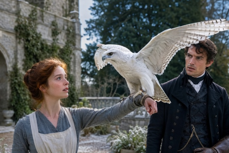 THE DUKE’S FALCON DIDN’T LET ANYONE TOUCH IT — IT FLEW STRAIGHT TO THE SERVANT GIRL EVERYONE IGNORED