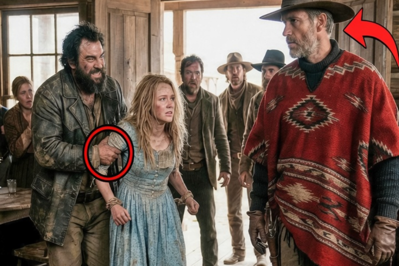 “She’s Ours Now,” The Gang Leader Laughed… Then The Nameless Gunman Blocked The Saloon Door