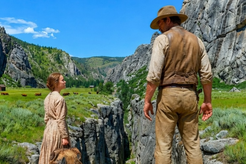 They Mocked the Towering Rancher’s Tiny Bride—Until She Did What Ten Men Together Could Not