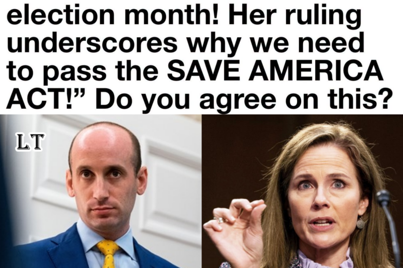 Supreme Court Betrayal? Stephen Miller Explodes at Amy Coney Barrett in Fiery Rant That’s Shaking America! 💥