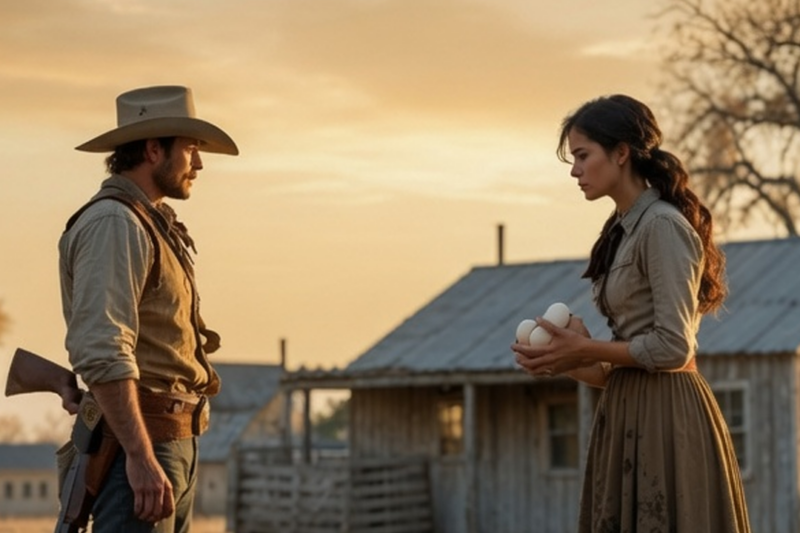 Cowboy Found Her Stealing Eggs—Then Asked, “You Want to Work… or Wear White Beside Me Forever?”