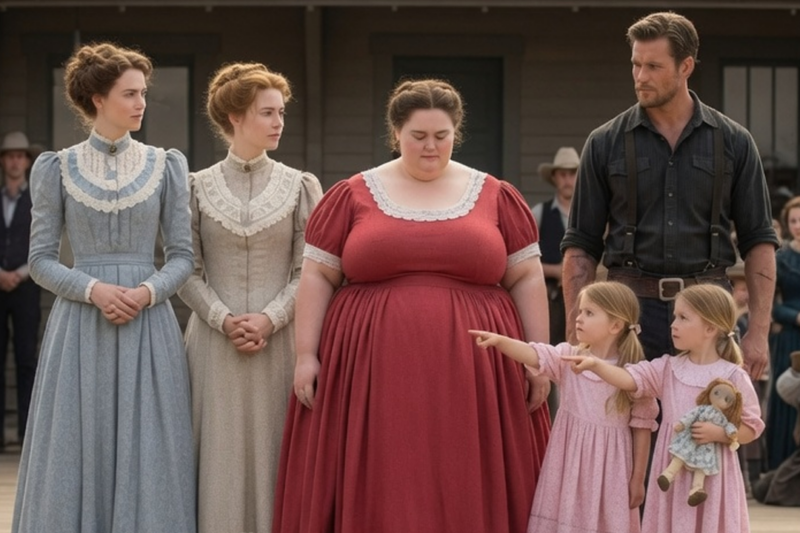 We Want THIS One, Daddy! The Twins Insisted — As the Town Whispered the Widow Was “Too Wide to Wed