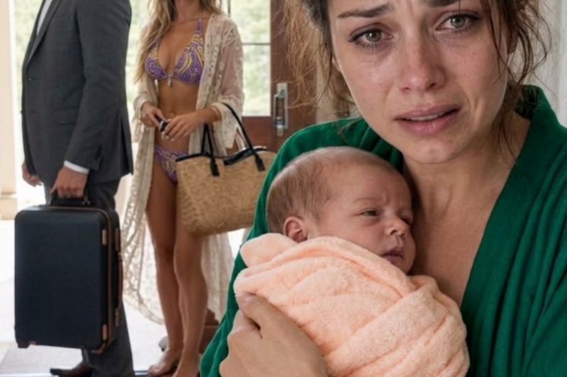 My husband abandoned me and our three-day-old son, shivering with a cold, to fly off with his mistress....