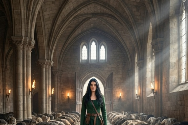 The Human Girl Didn’t Know Why 100 Wolves Bowed as She Passed— Until the Lycan King Claimed His Mate