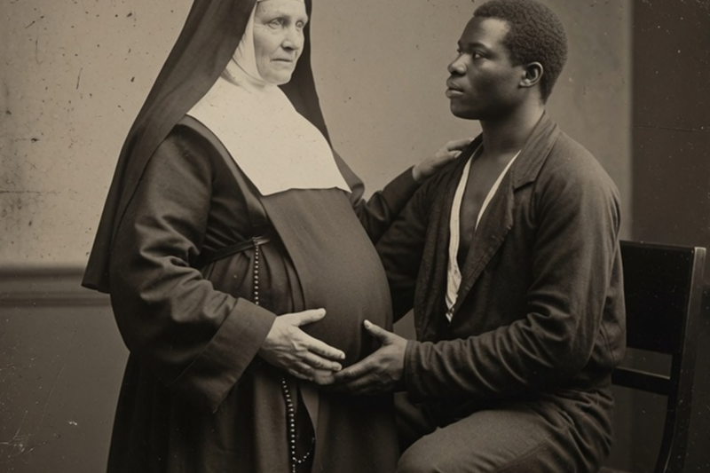 55-YEAR-OLD NUN IMPREGNATED HERSELF WITH HER TEEN SLAVE’S SEED AND CALLED IT GOD’S MIRACLE — THE CHURCH BURNED THE TRUTH