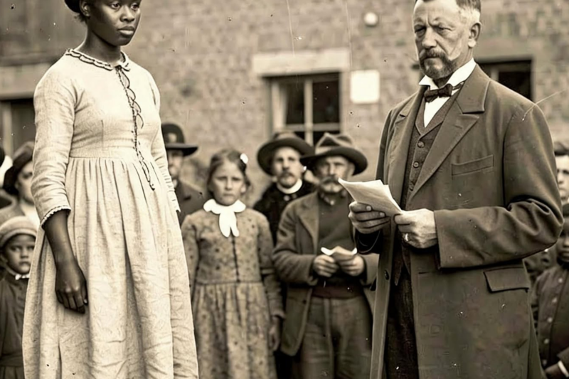 “Humiliated Pregnant Slave Auctioned for 19 Cents — Until a Mysterious Stranger Dropped $1,200 to Claim Her”