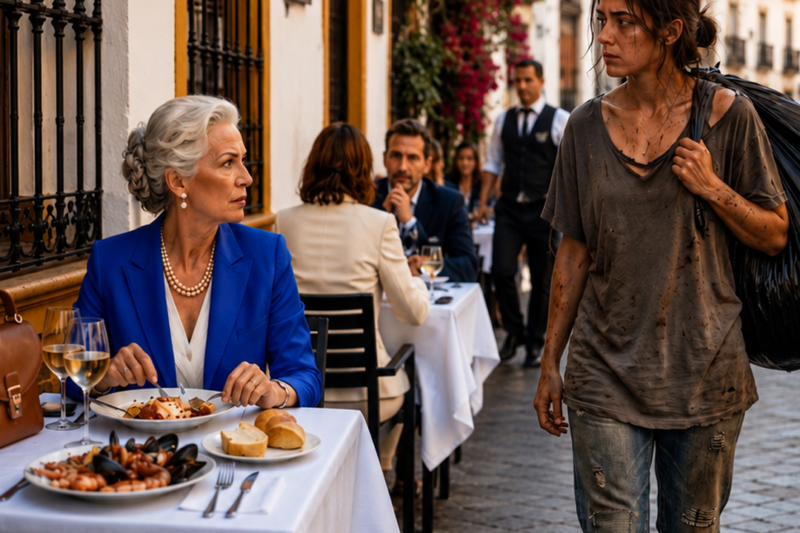 THE HOMELESS GIRL WHO BEGGED FOR LEFTOVERS