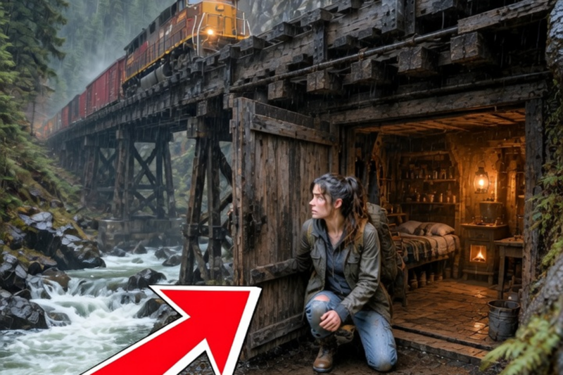 The Runaway Girl Found a Door Beneath the Train Bridge — And Finally Had Somewhere to Hide