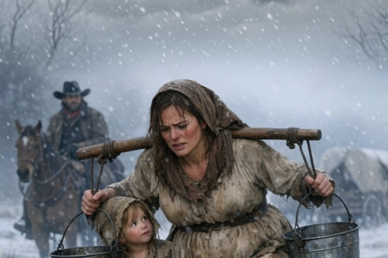 Barefoot in a blizzard, she carried water for her day until one rancher changed everything