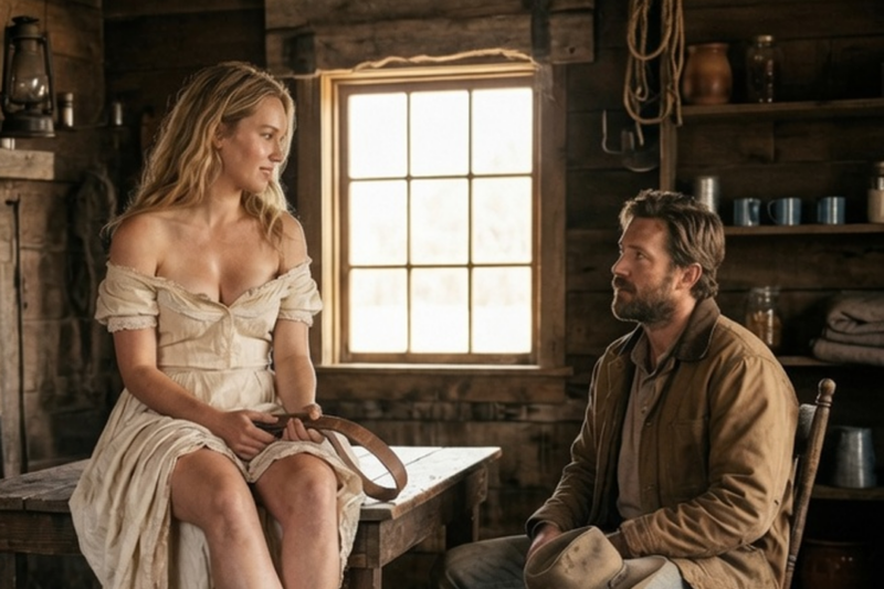 “It Hurts… It’s My First Time Tonight,“ The Shy Bride Moaned—Then Took the Cowboy’s Belt