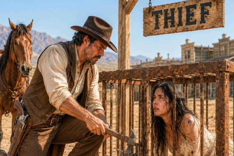 Everyone Walked Past The Woman In The Cage — Except The Rancher Who Stopped